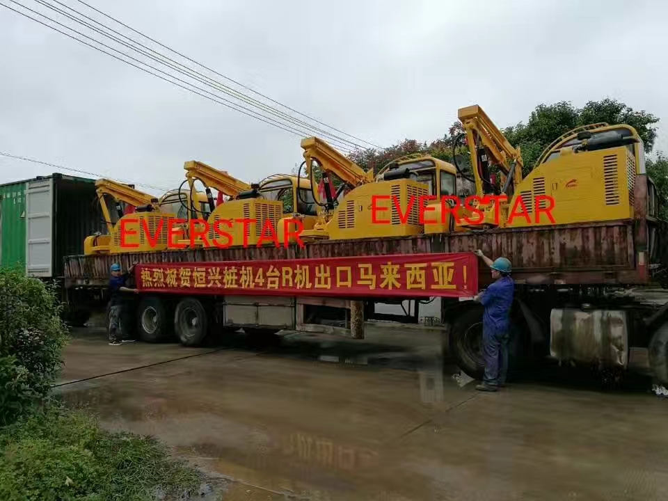 4 Sets Solar Pile Driver Exported to Malaysia