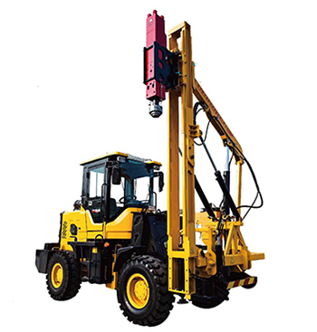 HXLS Pile Driver For Highway Guardrail Construction