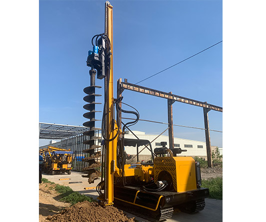 HXR5 Pile Driver For Solar PV Station and Highway Guardrail Install