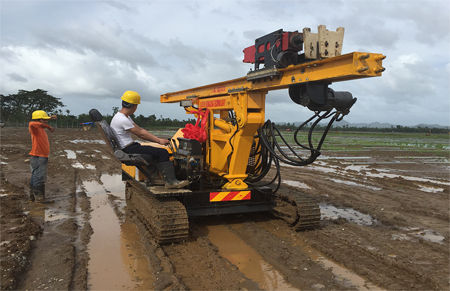 EVERSTAR Solar Pile Driver Working in Philippines
