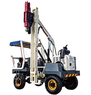 Climbing King Pile Driver For Highway Guardrail Construction