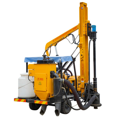 Dust Remove Pile Driver For Highway Guardrail Construction