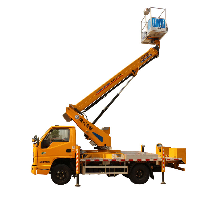 Manufacturer  Aerial work truck with fly jib Aerial work platform with telescopic boom Aerial platform truck for sale