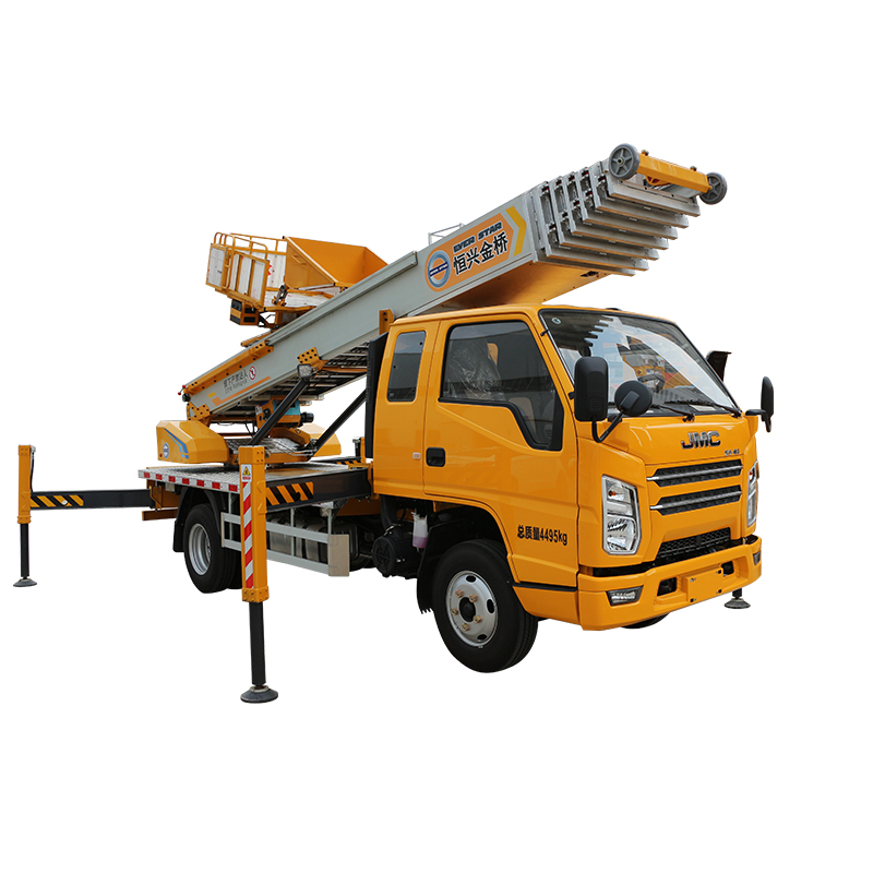 Hydraulic Truck Mounted Aerial Telescopic Access Ladders Bucket Truck Boom Lift Aerial Manlift Work Platform Truck